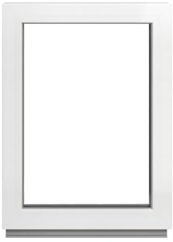 Framex källarfönster – fast glas (Fib) vit 45 x 90 cm 2 fack 32 mm (4/24/4) fönster/trädgårdsfönster/plastfönster bredd x höjd 450 x 900 mm