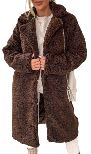 Veste duveteuse, manteau long en fausse fourrure, manteau chaud en peluche, cardigan à manches longues et élégant
