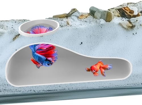 BOBASH Unique Aquarium Cave Reusable Plastic Aquarium Underground Tunnel Cave with Single Hole Design for Fish Decoration Breeding Boxes(white,1)