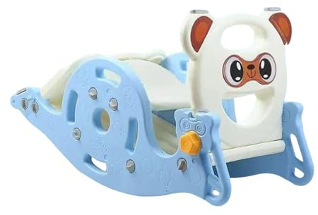 SZLIFE Giocattolo a Dondolo 3 in 1 per Bambini, Scivolo, Arrampicata, Parco Giochi, Giocattolo educativo Multifunzionale per età 1-6 Anni, Regalo Robusto