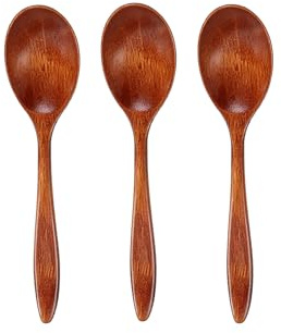 3Pcs Wooden Honey Spoon,Natural Small Wooden Spoons Teaspoons,Little Spoons
