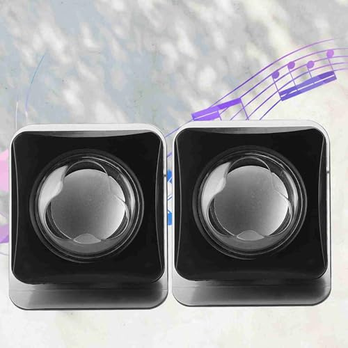 Altoparlante per Computer Mini USB 2.0 di Altoparlanti Multimediali per Musica Stereo da Tavolo per Camera da Letto di Casa e Ufficio, Materiale ABS
