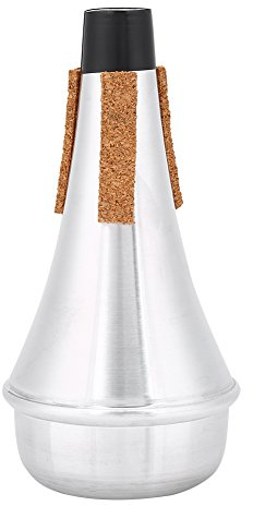 Praxis Trompete Dämpfer Leichte Trompete Schalldämpfer für Musikinstrument Dämpfer Aluminiumlegierung Silber Farbe