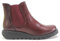 Fly London Damen Salv Chelsea Boots, Lila Lila Elastisch, 41 EU