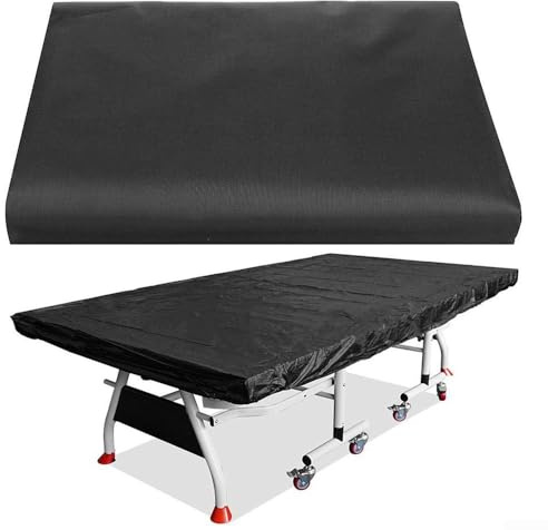 Waterproof Tennis Table Cover, Washable Anti-tear Oxford Cloth PingPong Table Cover Upright Flat, Heavy Duty Dustproof Windproof Ping Pong Table protective Cover, 280 * 150 * 5cm, For Outdoor, Indoor
