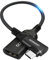 aceyoon 30cm Adattatore USB C HDMI，4K@60Hz Cavo USB C HDMI 90 Gradi Nylon Intrecciato Adattatore Thunderbolt HDMI Compatibile con iPhone 16 15 Pro Max, per Samsung Galaxy S24 S23, per Huawei P40