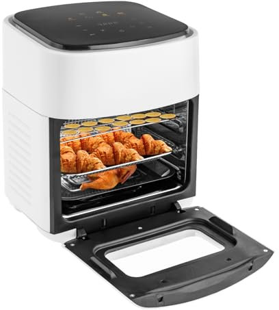 Airfryer Freidora de aire caliente, freidora de aire caliente, 15 l, con pantalla LED, 1400 W, para freír rápidamente carne, verduras y patatas fritas, horno de aire caliente para cocina y hogar