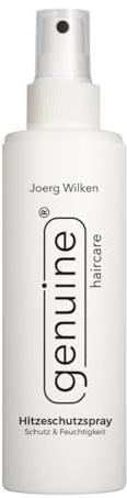 genuine haircare Hitzeschutzspray - leichtes Heat Protection Spray Sprühkur leave in Pflegespray mit Arganöl & Panthenol, Vegan ohne Silikone - Hitzeschutz für Föhn Glätteisen & Lockenstab
