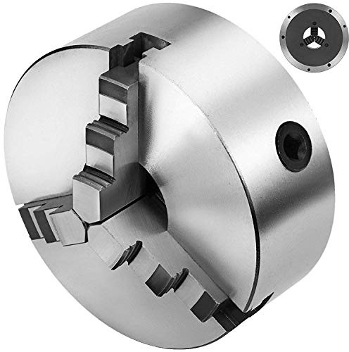 Mophorn K11-200 Mandril para Torno 3 Mordazas K11-200 Portabrocas Autocentrante Reversible Acero Endurecido 200 mm, Mandíbula de Torno de Alta Resistencia Precisión y Adaptabilidad, Mandril Torno