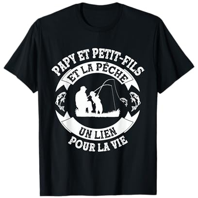 Papy et Petit Fils et la Pêche Humour Original pour Pêcheur T-Shirt