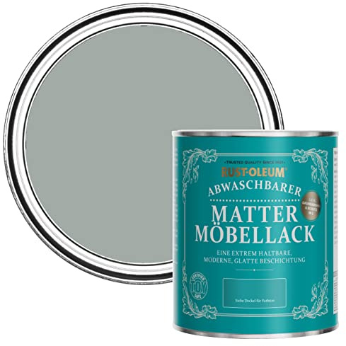 Rust-Oleum Grey Furniture & Skirting Board Paint in Matt Finish - Pitch Grey 750ml