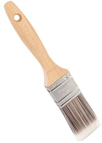 1 Stück Profi Flachpinsel Malerpinsel 1.5 Zoll mit hochwertiger Metall-Fassung 40mm Praktischer Lackpinsel ohne Borstenverlust