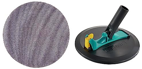 Bundle aus wolfcraft Rundschleifer-Set für Gipskarton I 4052000 I Zum effizienten Schleifen von Gipskartonflächen + wolfcraft 5 Haft-Gitterleinen K220 I 2288000 I ideale Performance