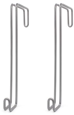 Over The Wall Heavy Duty Concrete Cinder Cement Block Wall Outdoor No Drill Fence Hooks Hangers - Extra Long Large Rafter Ladder Pool Equipment Pole Hangers for Planters Hoses Horse Tack Organization