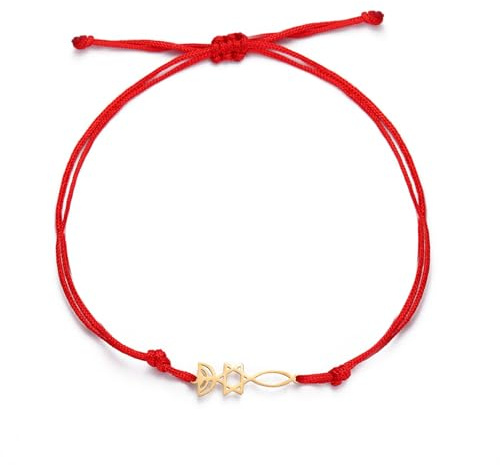 UNIFT Bracelet chandelier juif en acier inoxydable pour femme - Rétro - Israël - Étoile de David - Bracelets - Bijoux Hanouka