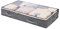 Underbed storage，Under Bed Storage Box with Lids Clothes Storage Bag with Reinforced Handle,Storage Bags with Zip PVC Window for Duvet, Blanket, Clothing, Shoes, 1Pack 90L Grey (1)