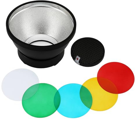 El difusor de luz modificador de flash mejora las fotos con 5 colores y rejilla para flash AD300pro