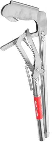 Veemoon Multi-function Stainless Steel Eel Tong with Non-slip Design Ergonomic Crab Clamp for Outdoor Seafood Catching Scissor Design Clip for Crabs Shrimps and Eels