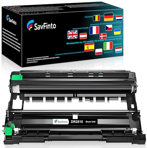 SavFinto DR2510 Trommeleinheit Ersatz für Brother DR-2510 Trommel für Brother DCP-L2620DW HL-L2400DWE HL-L2865DW MFC-L2800DW MFC-L2827DW MFC-L2835DW MFC-L2860DW MFC-L2860DWE MFC-L2960DW MFC-L2980DW