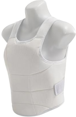 GKYQVE Gilet de karaté réglable - Protection de poitrine - Résistance aux chocs - Tissu Oxford - Texture pour adultes