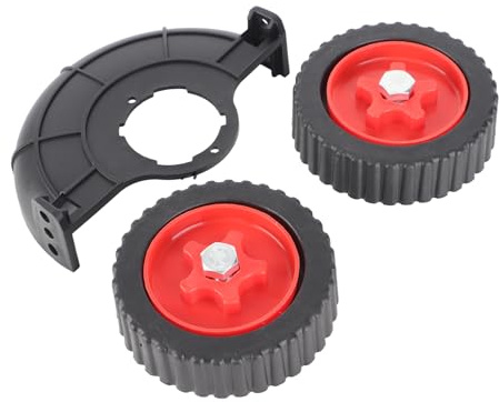 Fdit Roue Auxiliaire Universelle pour -Herbe, Conception Légère, Matériau ABS de Haute qualité pour -Herbe, Roue de Tondeuse à Gazon Facile à Installer pour Une Tonte Précise