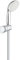 GROHE wassersparende Handbrause Duschkopf, Tempesta 100 Set inkl. Wandhalter, EcoJoy, 2 Strahlarten, 2760110E