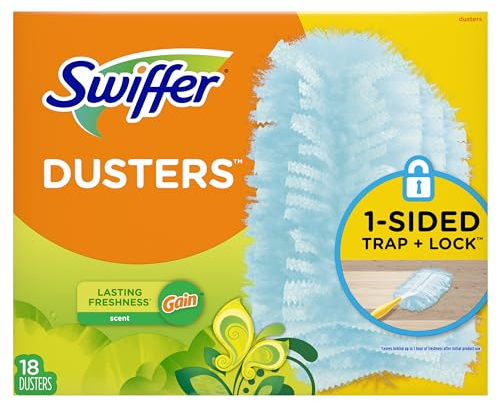 Swiffer 180 Dusters, Ceiling Fan Duster, Multi Surface Refills with Gain Scent, 18 Count