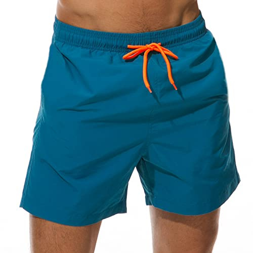 Traje de baño disuelto, Pantalones Cortos de Broma, Regalo Divertido para Hermano, Novio, Despedida de Soltero en la Piscina, Verde Agua, X-Large