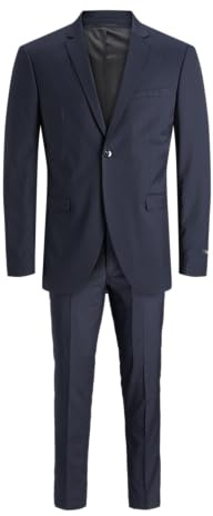 JACK & JONES Jprsolar Suit Noos Jnr - Traje para Hombre (2 Unidades), Azul, 158
