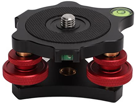 Nivel de burbuja con triple rueda de ajuste LP‑64 Base de nivelación Resistencia a la corrosión multidireccional para cámara de rótula