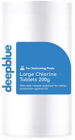 Deep Blue - 200 g de pastilles de chlore stabilisées à libération lente de 2 kg