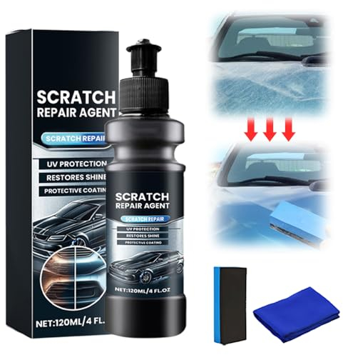 Auto Kratzerentfernungs,Auto-Kratzer-Reparaturpaste, 120ML Autolack Reparatur Polieren Paste, Fleckentferner und Fleckenentferner Auto-Kratzer-Entferner für Entfernung Tiefen (1)