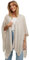 Glamexx24 Poncho Schal für Damen Cashmere Feeling Strick Cape Frauen Poncho Cardigan XXL Umhängetuch für Frühling und Herbst Made in Italy