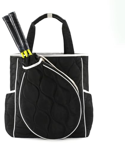 TILDOSAC Tennis Tote Bag Tennis Racket Backpack – Extra-Large Quilted Pickleball Racquet Bags, Water-Resistant & Lightweight for Women