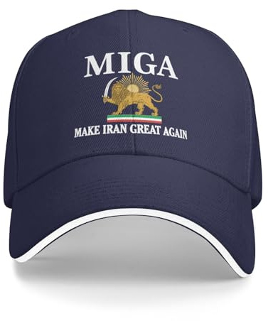 KWQDOZF Casquette Miga « Make Iran Great Again » pour Homme et Femme
