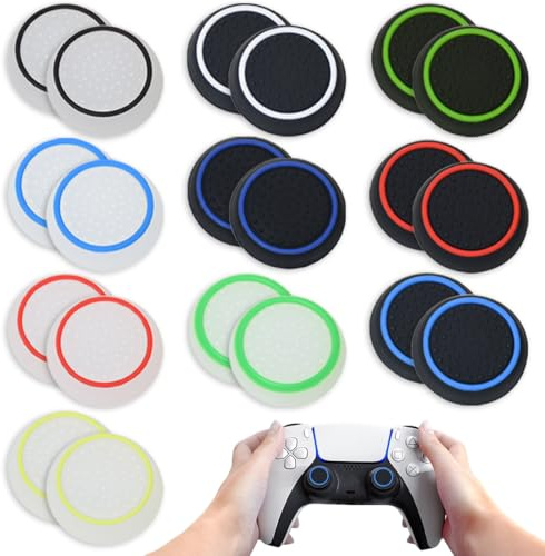 LACHT 20 Pezzi Cappucci Per Joystick Grip,Joystick Di Ricambio In Silicone,Copertura Tappi Thumbstick,Accessorio Da Gioco,Per Ps5/Ps4.
