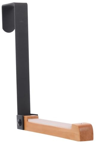 ULTECHNOVO Crochet de Porte Arrière en Fer Noir Antirouille, Porte-manteau sans Perçage, Support de Rangement Suspendu pour Vêtements et Paquet, Organisé Cuisine, Chambre et Salle de Bain,