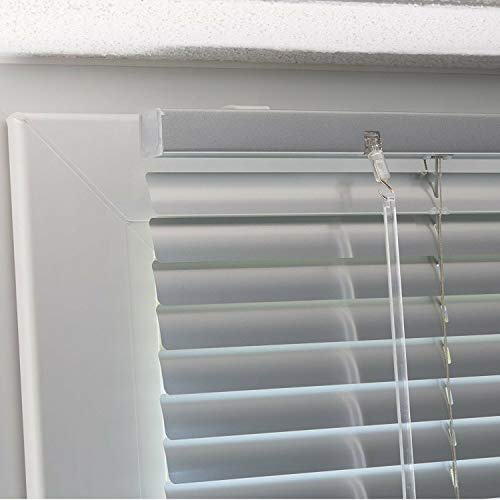 Aluminium Metal Venetian Blinds Trimable Easy Fit 25mm Slat Home Office Silver,Black,White Colours (Silver, 120 x 150 cm)