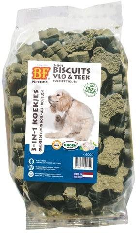 Biofood 3 In 1 Hondenkoekjes Vlo & Teek-500 GR