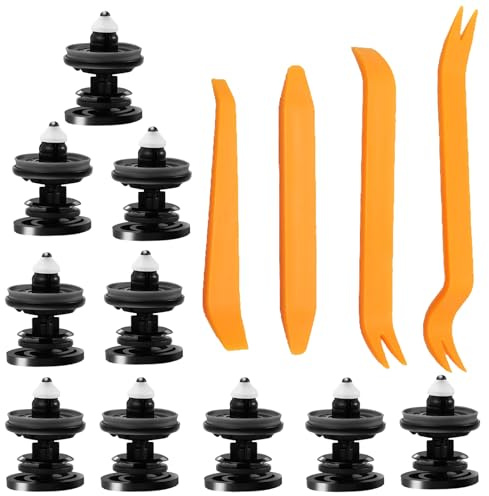 7L6868243, 10 Pièces Clips Voiture, Cip de Panneau de Porte de Voiture, Clips de Fixation Voiture pour V-olk-s-wag-en et Audi, pour VW Audi Intérieur de Porte, 4Pcs Outil Demontage Garniture Voiture