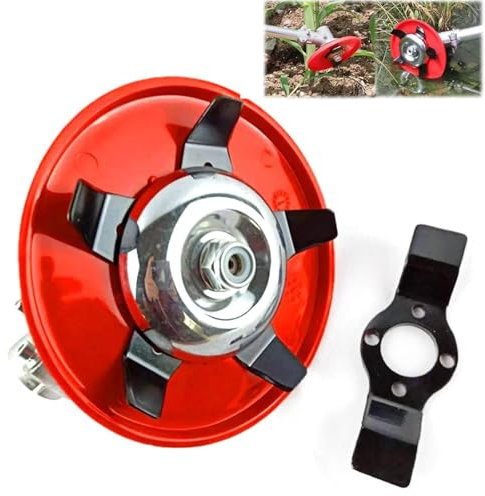 Zengjunwei Disco Desbrozadora Cabezal de Corte Cuchilla Cortadora de Césped Universal Cuchillo para Desbrozadoras con 2 Cuchillas Cepillo para Malezas para Césped de Jardín y Arrozales