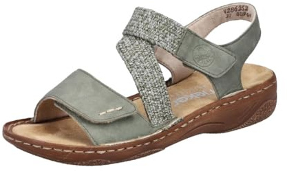 Rieker Sandales à lanières pour femme V2862, vert, 37 EU