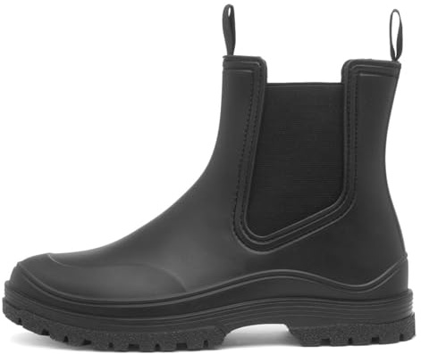 Lilley Womens Black Chelsea Ankle Welly - Size 4 UK - Black