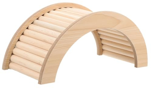 Gatuida Gioco in Legno per Criceti e Cavie, Struttura Naturale per Arrampicarsi e Nascondersi, Pratico, Facile da Pulire, per Gabbia