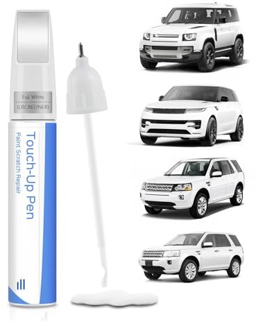 PARTS4EV Fuji White (LRC867/NER) 2-in-1 Pen & Brush for Land Rover - Precision Colour Match Touch Up Paint for Scratch & Chip Repair, Fast-Drying & Water-Resistant