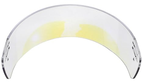 Parliky Visiera Mezza Faccia per Casco da Hockey su Ghiaccio Trasparente Antiappannamento e Antigraffio in Policarbonato Infrangibile Kit di Montaggio per Adulti e Junior, Protezione Occhi