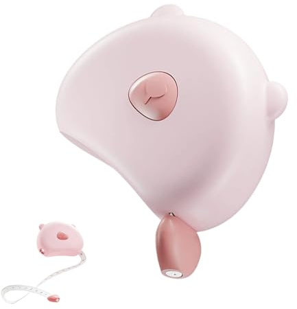 WUMZIRA Metro da Sarta Morbido per Misurazione Corpo, Nastro Metrico 150cm per Sartoria, Dieta e Fitness, Ideale per Circonferenza Vita, Petto e Fianchi, Rosa Pesca, 1 Pezzo