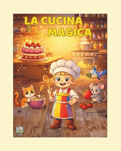 LA CUCINA MAGICA: Libro Illustrato da Colorare per Bambini 3-7 Anni