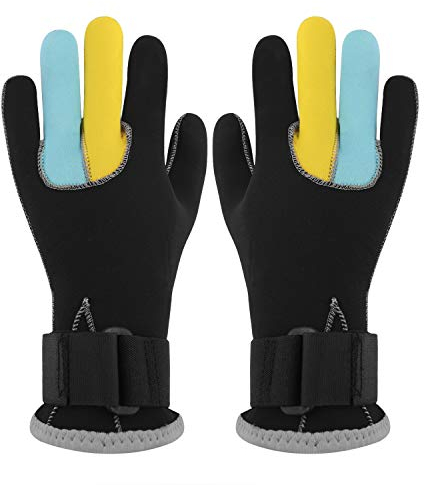 Faxianther Neoprenhandschuhe Thermohandschuhe Anti-Rutsch-Handschuhe Verschleißfest Dicke Warme Neoprenanzughandschuhe Tauchhandschuhe Schwimmen Wassersport Neopren Handschuhe für Männer Frauen