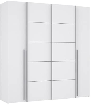 Home Heavenly® - Armario ropero, Armario de 200 cm, 2 Puertas correderas + 2 batientes Extra almacenaje Aragon.